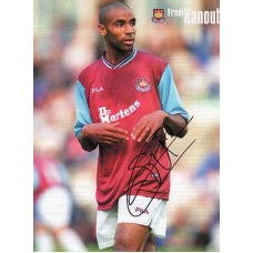Signed picture of Fredi Kanoute the West Ham United footballer. 